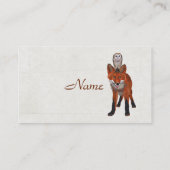 RED FOX & OWL-Visitekaartje Visitekaartje (Achterkant)