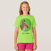 Red Fox Painting - Original Wildlife Art T-Shirt (Voorkant volledig)