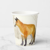 Red Fox Papieren Bekers (Achterkant)