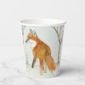 Red Fox Papieren Bekers (Achterkant)