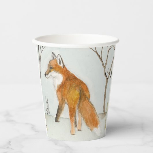 Red Fox Papieren Bekers (Voorkant)