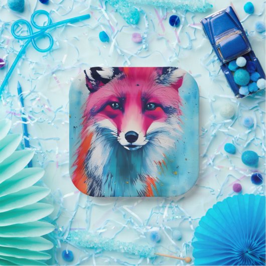Red Fox Papieren Bordje (Feest)