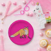 Red Fox Papieren Bordje (Feest)