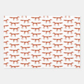 Red Fox Pattern Inpakpapier Vel (Voorkant)