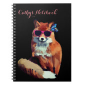 Red Fox Photo Notitieboek gepersonaliseerde Initia (Voorkant)