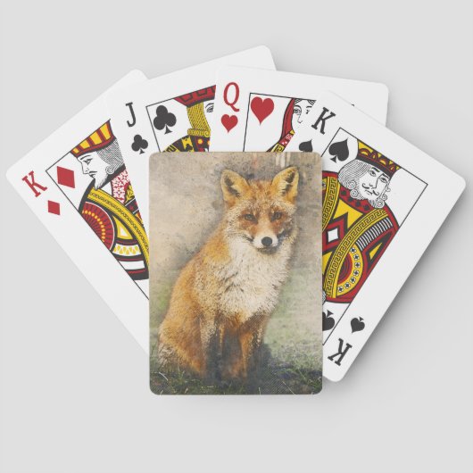 Red Fox Pokerkaarten (Achterkant)