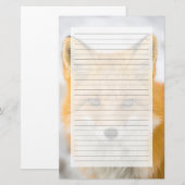 Red Fox Portrait Briefpapier (Voorkant / Achterkant)