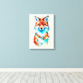 Red Fox Portrait Canvas Afdruk (Insitu (Houten vloer))