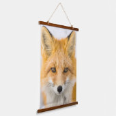 Red Fox Portrait Hangend Wandkleed (Gebogen)