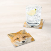 Red Fox Portrait Kartonnen Onderzetters (Insitu)