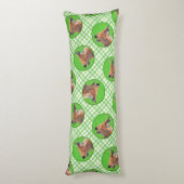 Red Fox Portrait Schilderij Originele wildlife kun Lichaamskussen (Achterkant (Verticaal))