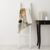 Red Fox Portrait Sherpa Deken (In situ)