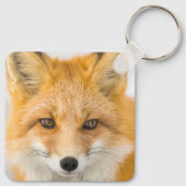 Red Fox Portrait Sleutelhanger (Achterkant)