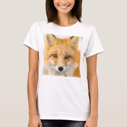 Red Fox Portrait T-shirt (Voorkant)