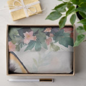 Red Fox Portret Bloemenkunst Tissuepapier (Geschenk)