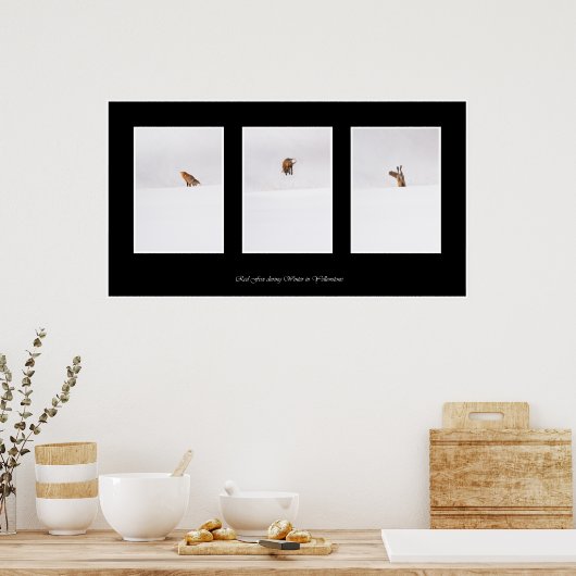 Red Fox Poster (Keuken)