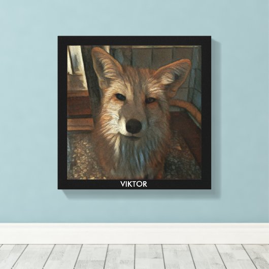 Red Fox Print - Viktor (Insitu (Houten vloer))
