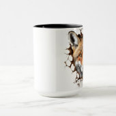 red fox-profiel mok (Midden)