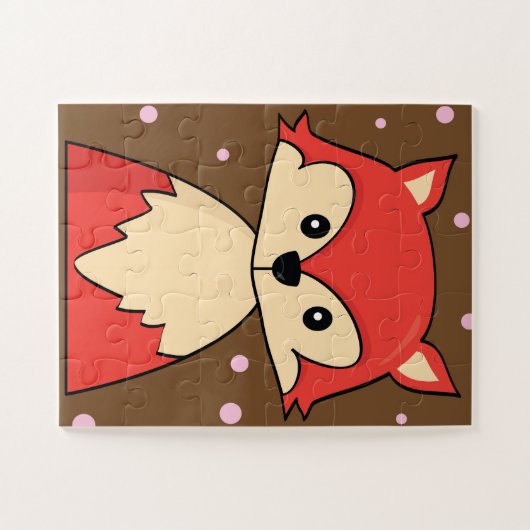 Red Fox Puzzle - Leuk spel voor kinderen Legpuzzel (Horizontaal)