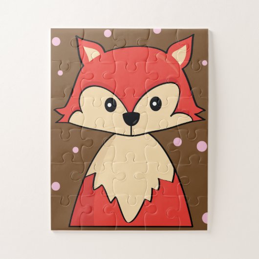 Red Fox Puzzle - Leuk spel voor kinderen Legpuzzel (Verticaal)