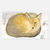 Red Fox Rechthoekige Sticker (Voorkant)