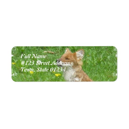 Red Fox Return Label (Voorkant)