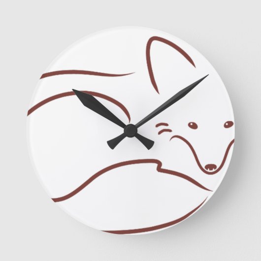 Red Fox Ronde Klok (Voorkant)