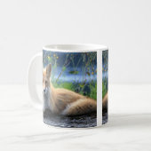 Red Fox rustende Mok (Voorkant links)