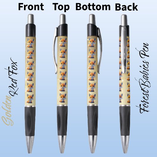 Red Fox Schattige Unique Whimsical Forest Animal G Pen