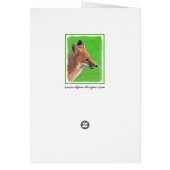 Red Fox schilderen - Oorspronkelijke Wildlife Art (Achterkant)