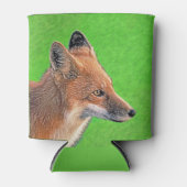 Red Fox schilderen - Oorspronkelijke Wildlife Art Blikjeskoeler (Voorkant)