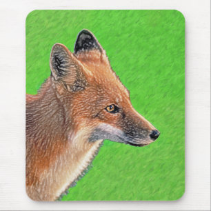 Red Fox schilderen - Oorspronkelijke Wildlife Art Muismat