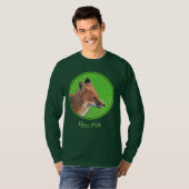 Red Fox schilderen - Oorspronkelijke Wildlife Art T-shirt (Voorkant volledig)