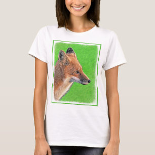 Red Fox schilderen - Oorspronkelijke Wildlife Art T-shirt