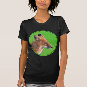 Red Fox schilderen - Oorspronkelijke Wildlife Art T-shirt