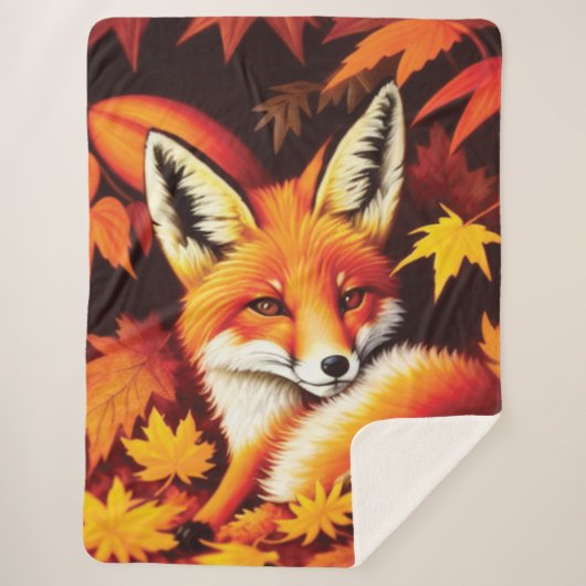 Red Fox Sherpa Blanket Deken (Voorkant)