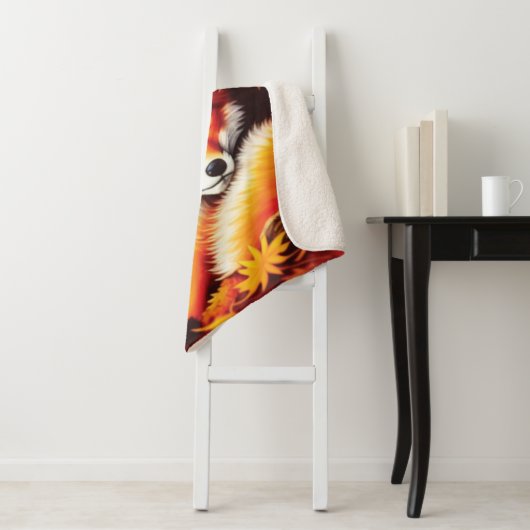 Red Fox Sherpa Blanket Deken (In situ)