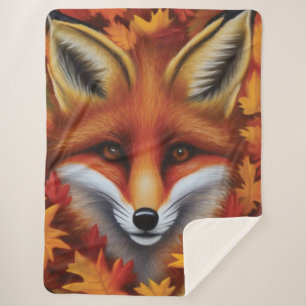 Red Fox Sherpa Blanket Sherpa Deken