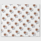 Red Fox Slaapend op Drocatcher Cadeaupapier (Vlak)
