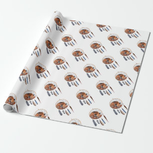 Red Fox Slaapend op Drocatcher Cadeaupapier
