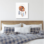 Red Fox Slaapend op Drocatcher Canvas Afdruk (Insitu (Slaapkamer))