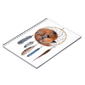 Red Fox Slaapend op Drocatcher Notitieboek (Linkerzijde)