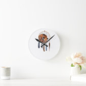 Red Fox Slaapend op Drocatcher Ronde Klok (Huis)