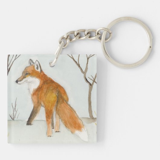 Red Fox Sleutelhanger (Achterkant)