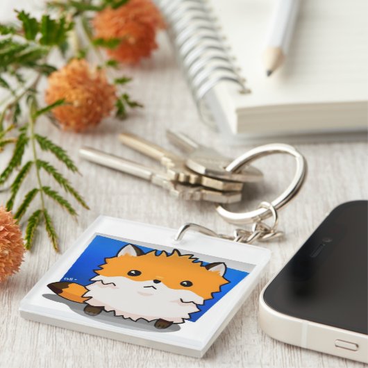 Red Fox Sleutelhanger (Voorkant Rechts)