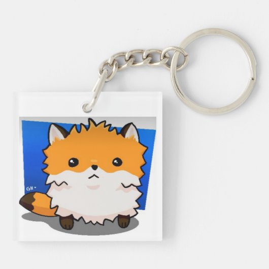 Red Fox Sleutelhanger (Achterkant)