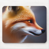Red Fox sluit AI Art af Muismat (Voorkant)