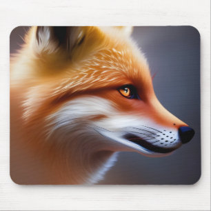 Red Fox sluit AI Art af Muismat