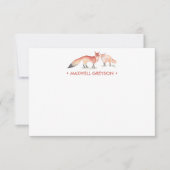 Red Fox - speciaal design — klein Notitiekaartje (Voorkant)