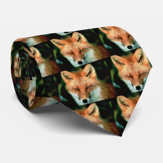 Red Fox Stropdas (Opgerold)